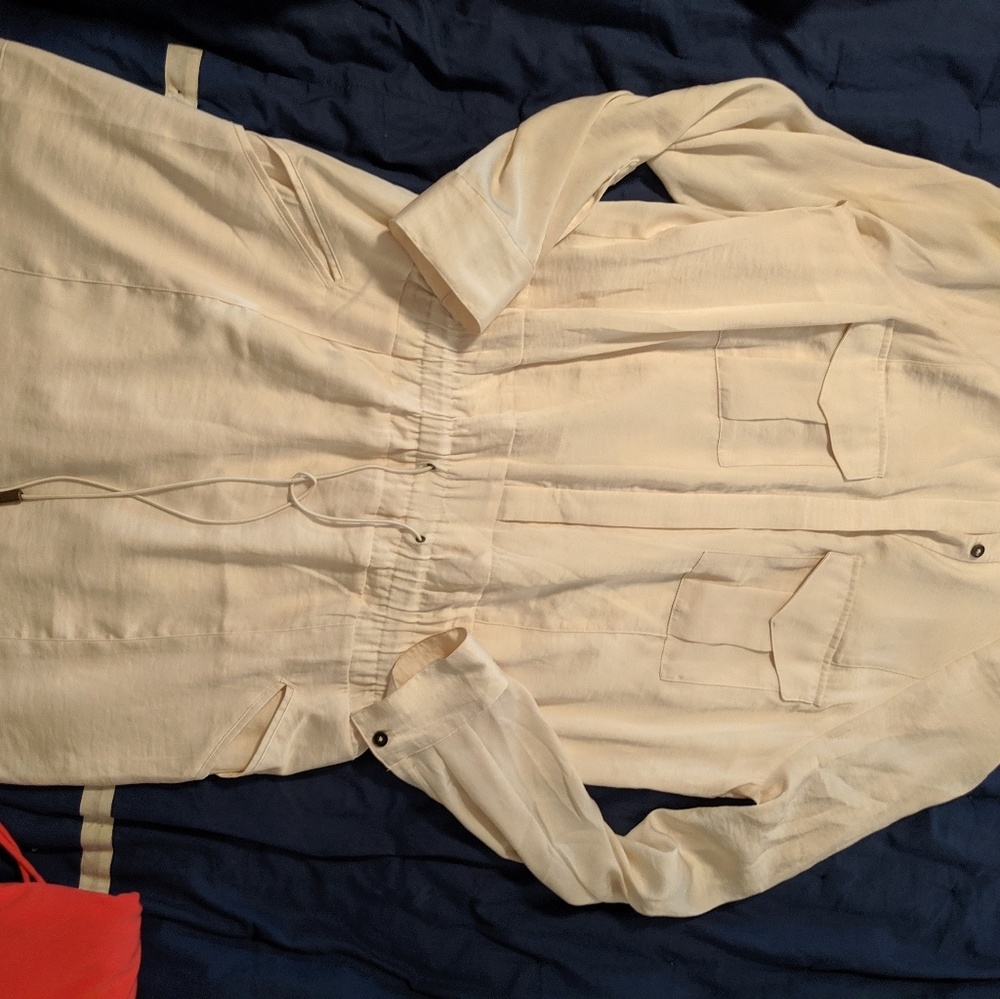 Banana republic cream dress